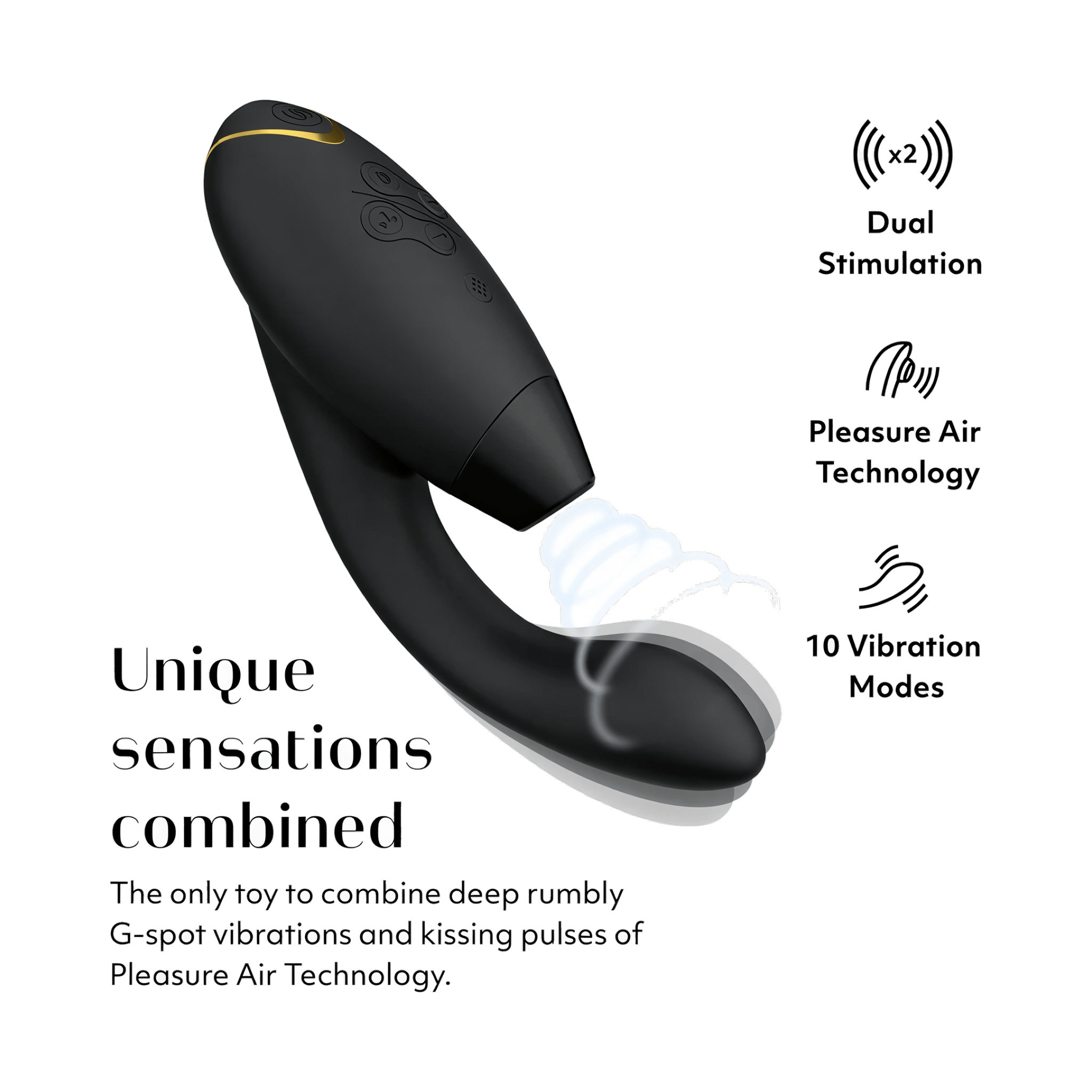 Duo 2 in Black by Womanizer - Eros And Company - Online Sex Shop Duo 2 in Black by Womanizer - Eros And Company - Online Sex Shop