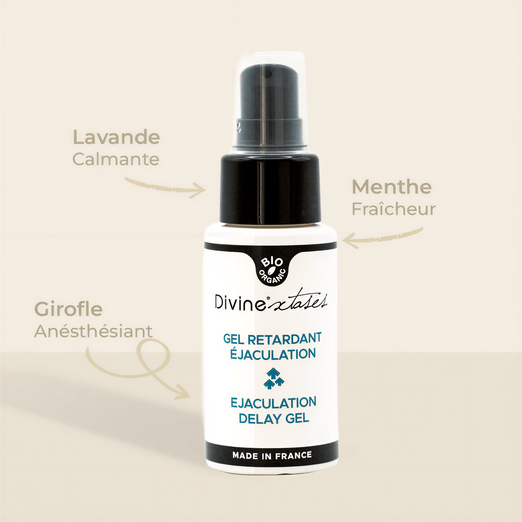 Gel retardant éjaculation bio par Divinextases