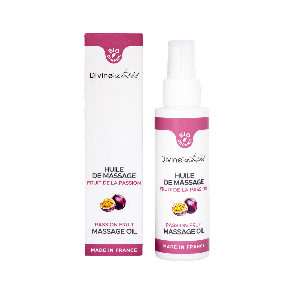 Huile de massage bio Fruit de la Passion 100ml par Divinextases