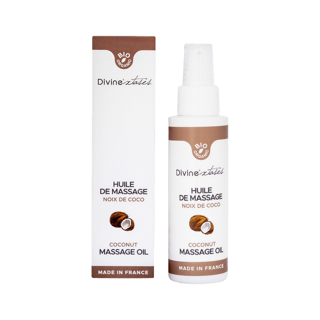 Huile de massage bio Noix de Coco Pacifique 100ml par Divinextases