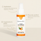 Huile de massage bio Pêche Blanche 100ml par Divinextases