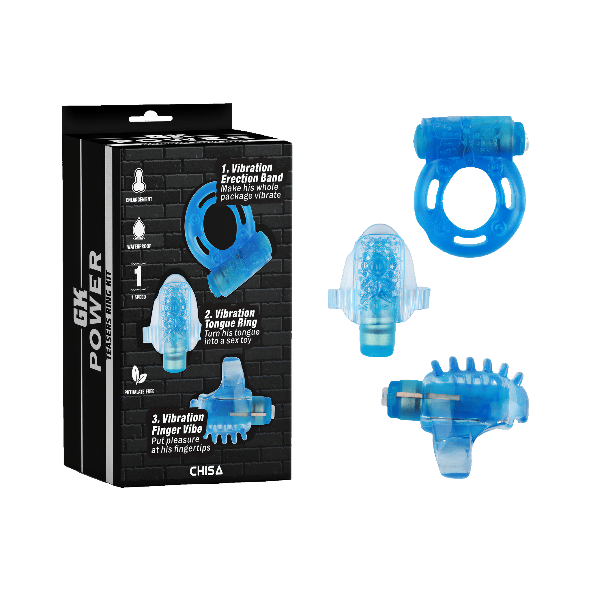 Ensemble d'anneaux vibrants Teasers par GK Power