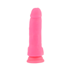 Dildo Dual Density 6.7 pouces  avec testicules rose par Chisa