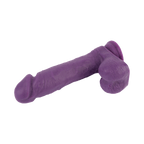 Dildo Dual Density 8.2 pouces avec testicules mauve par Chisa
