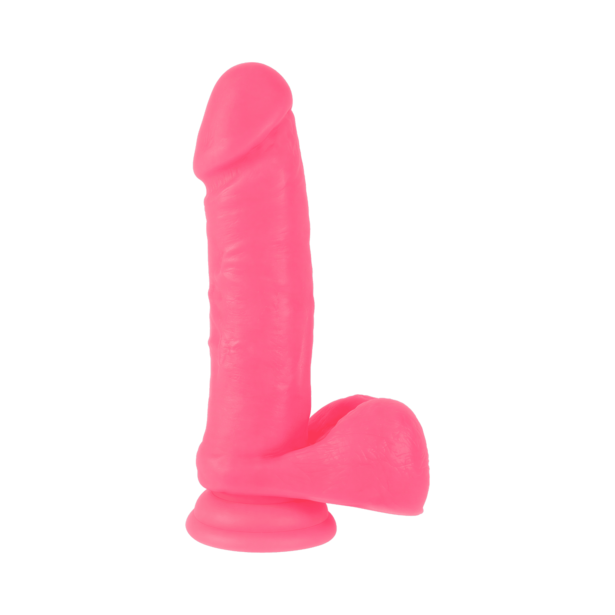 Dildo Dual Density 7.6 pouces ravec testicules rose par Chisa