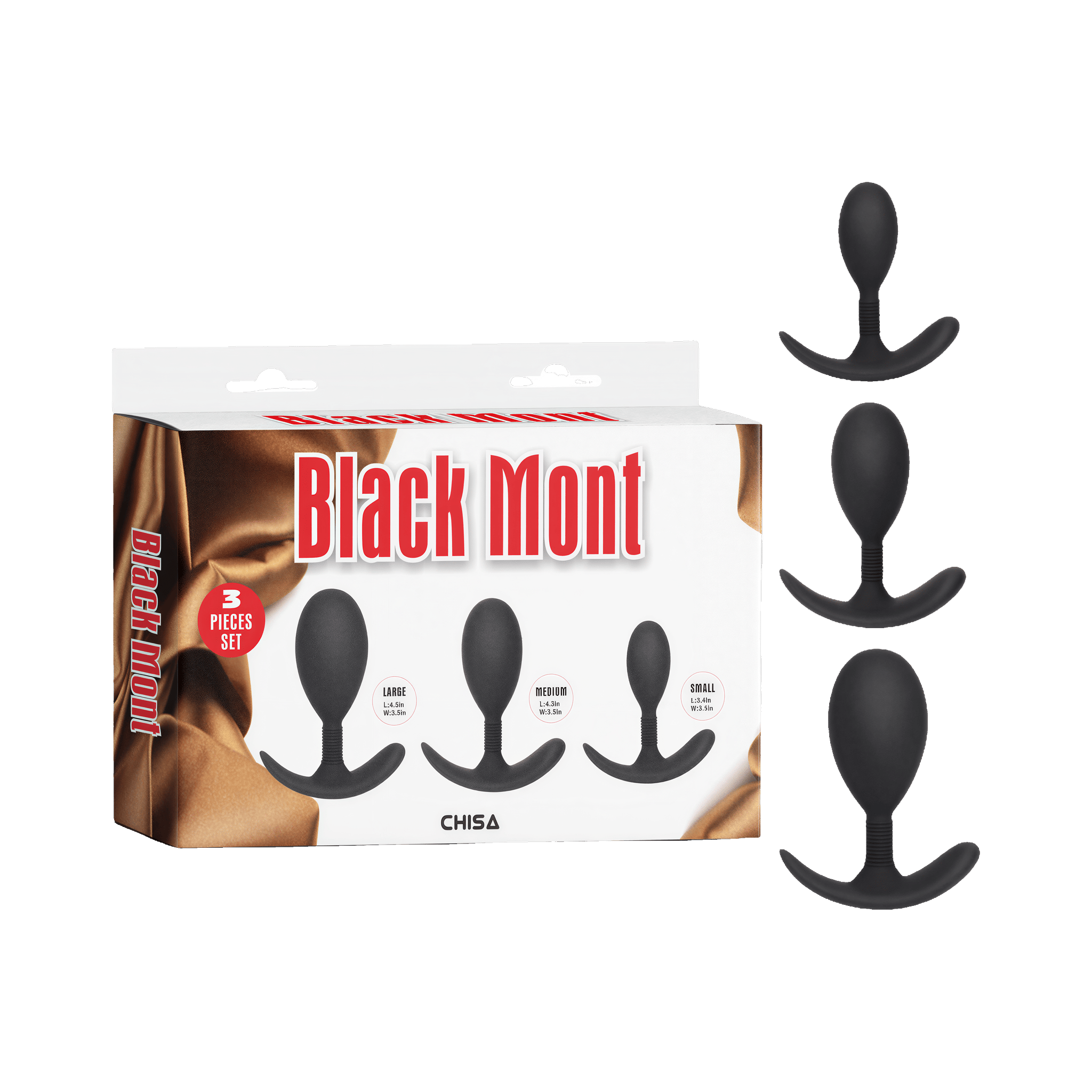Kit d'entraînement anal par Black Mont