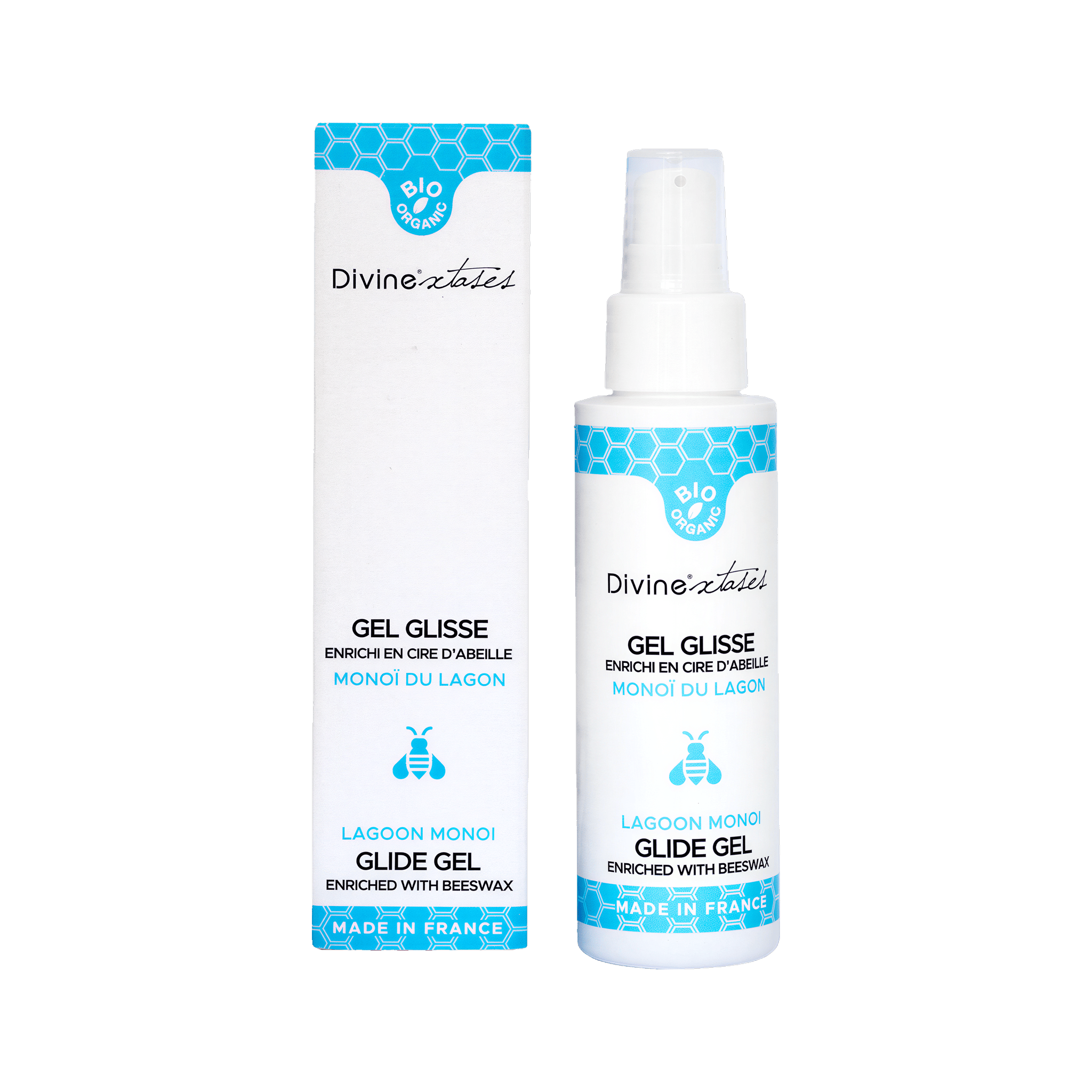 Lubrifiant Gel Glisse Monoï du Lagon Bio 100ml par Divinextases