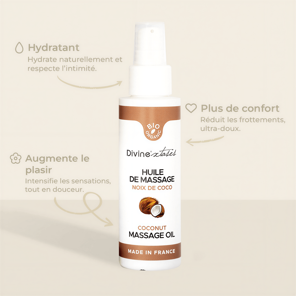 Lubrifiant Gel Glisse Noix de Coco Bio 100ml par Divinextases