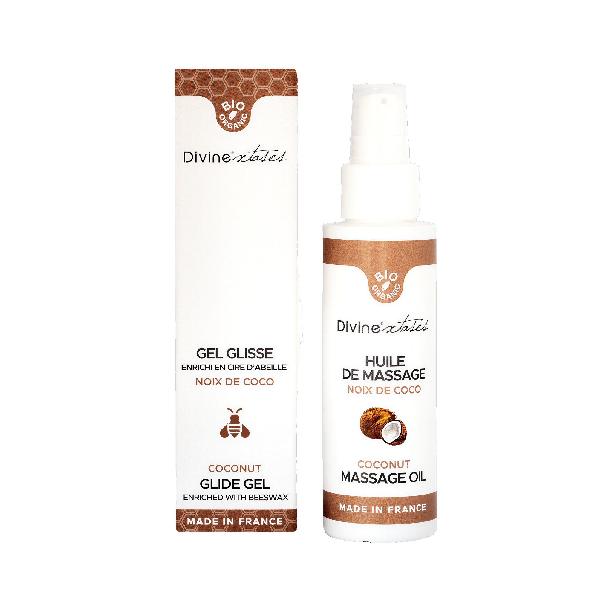 Lubrifiant Gel Glisse Noix de Coco Bio 100ml par Divinextases