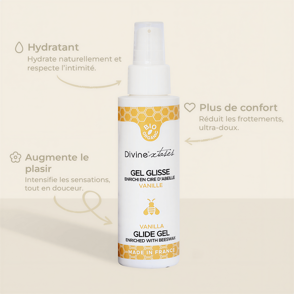 Lubrifiant Gel Glisse Vanille Bio 100ml par Divinextases