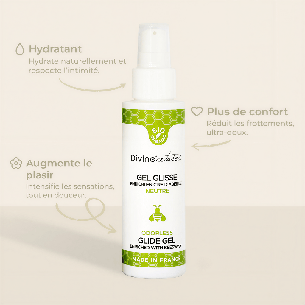 Lubrifiant Gel Glisse Neutre Bio 100ml par Divinextases