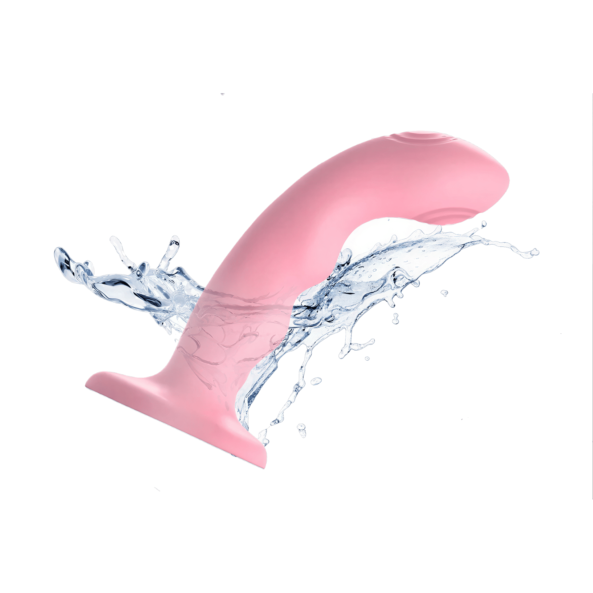 Dildo rose vibrant à double tapotement par Strap-On-Me