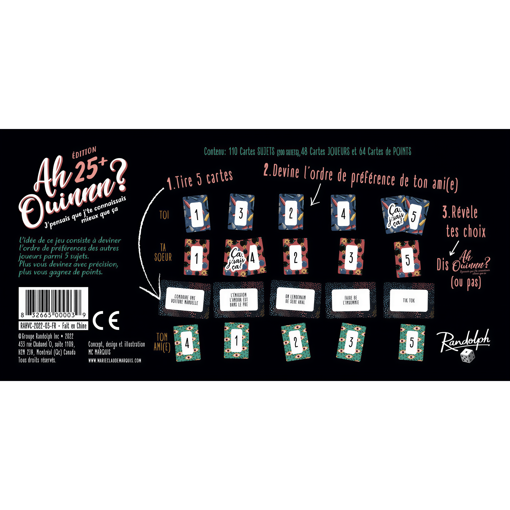 Jeu Ah Ouinnn Édition 25+ en français par Randolph