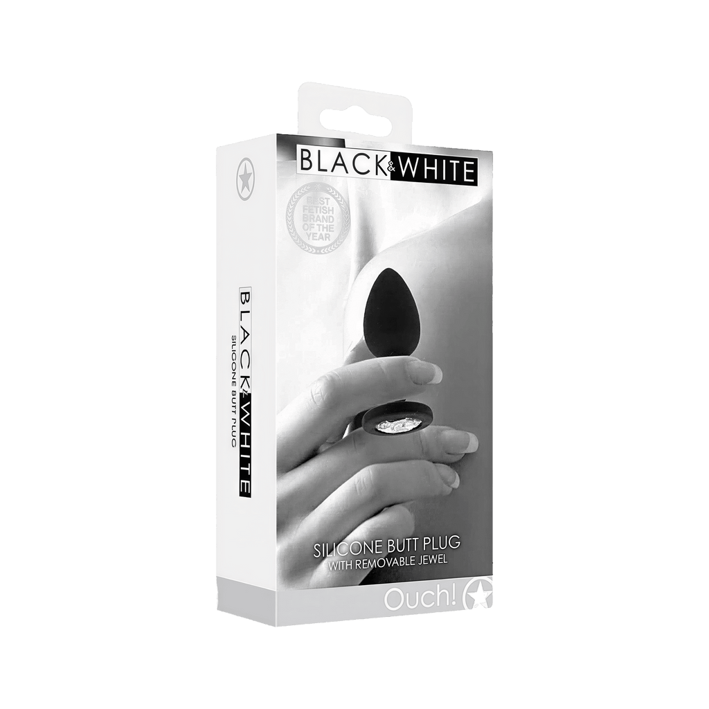 Manchon anal en silicone avec bijou amovible par Ouch