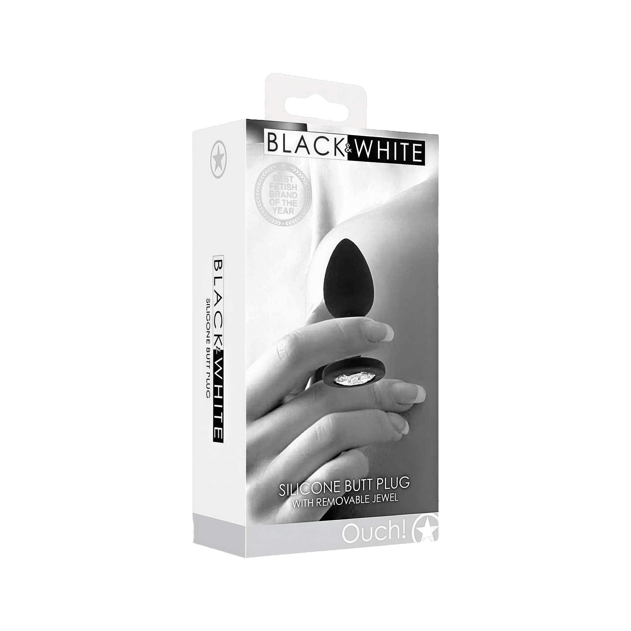 Manchon anal en silicone avec bijou amovible par Ouch