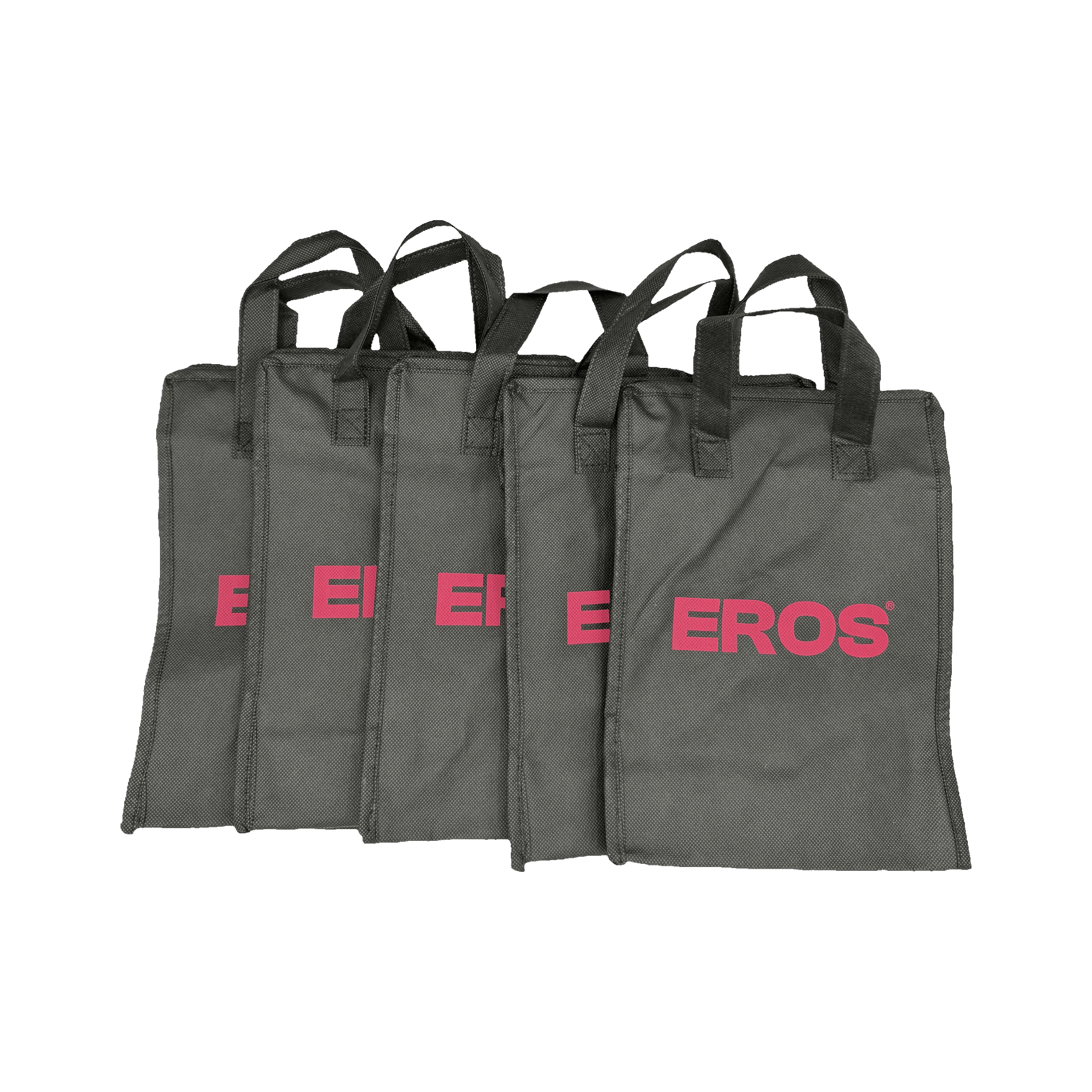 Ensemble de 20 sacs avec fermeture éclaire et le logo Eros