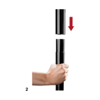 Barre de danse noire ajustable par Ouch