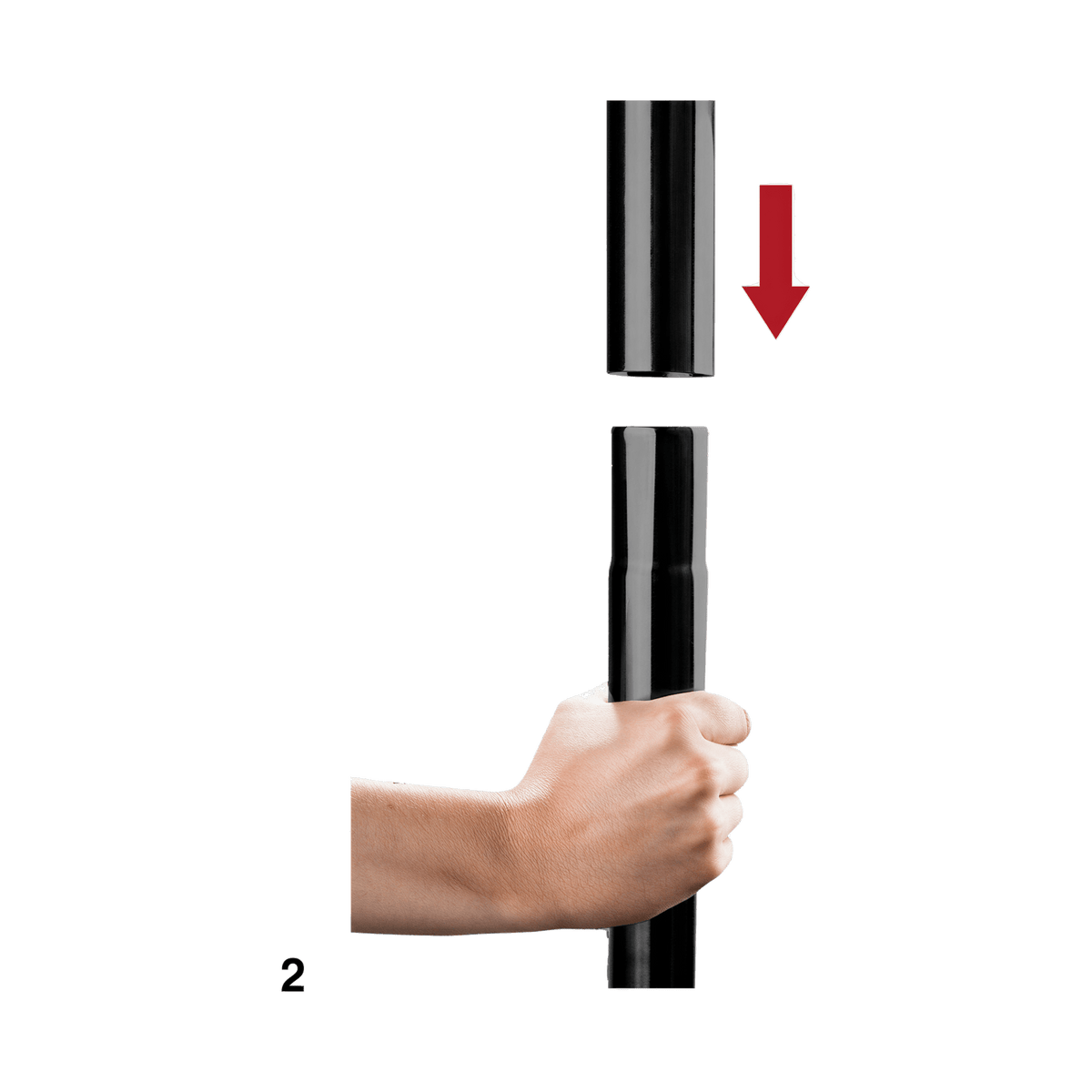 Barre de danse noire ajustable par Ouch