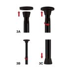 Barre de danse noire ajustable par Ouch