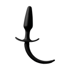 Manchon anal avec queue en silicone noir Shove Up