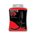 Manchon anal avec queue en silicone noir Shove Up