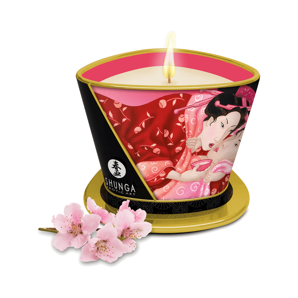 Chandelle à massage Fleurs de Cerisier par Shunga