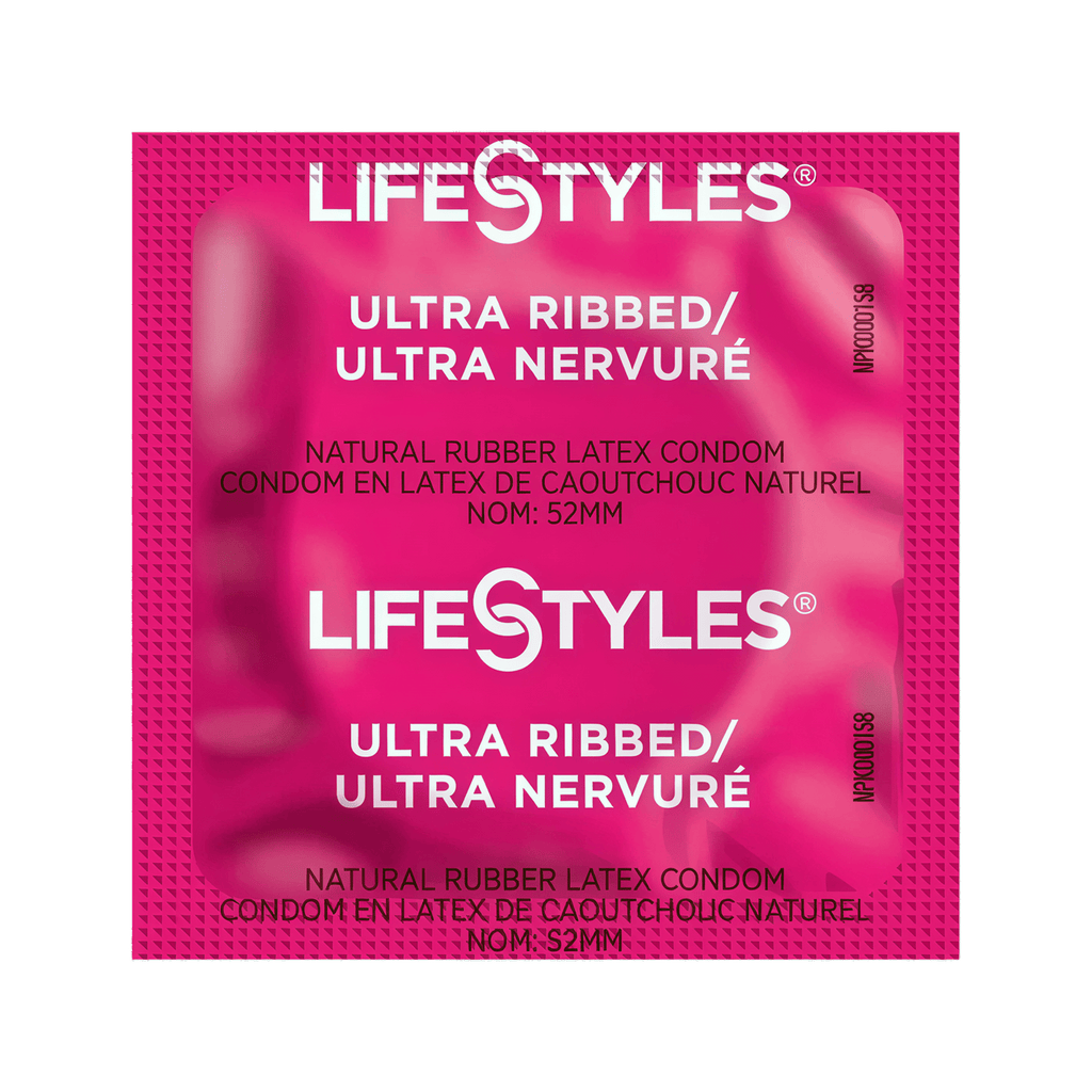 Condoms de latex LifeStyles Ultra Nervurés - Paquet de 3
