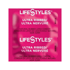 Condoms de latex LifeStyles Ultra Nervurés - Paquet de 3