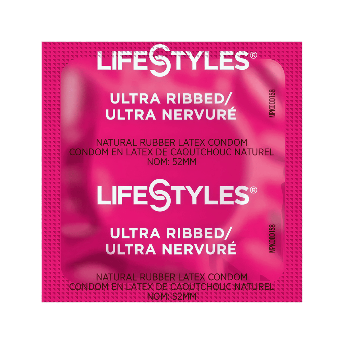 Condoms de latex LifeStyles Ultra Nervurés - Paquet de 3
