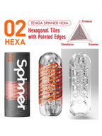 Gaine de masturbation Hexa Spinner par Tenga