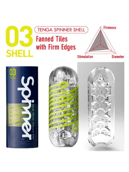 Gaine de masturbation Shell Spinner par Tenga
