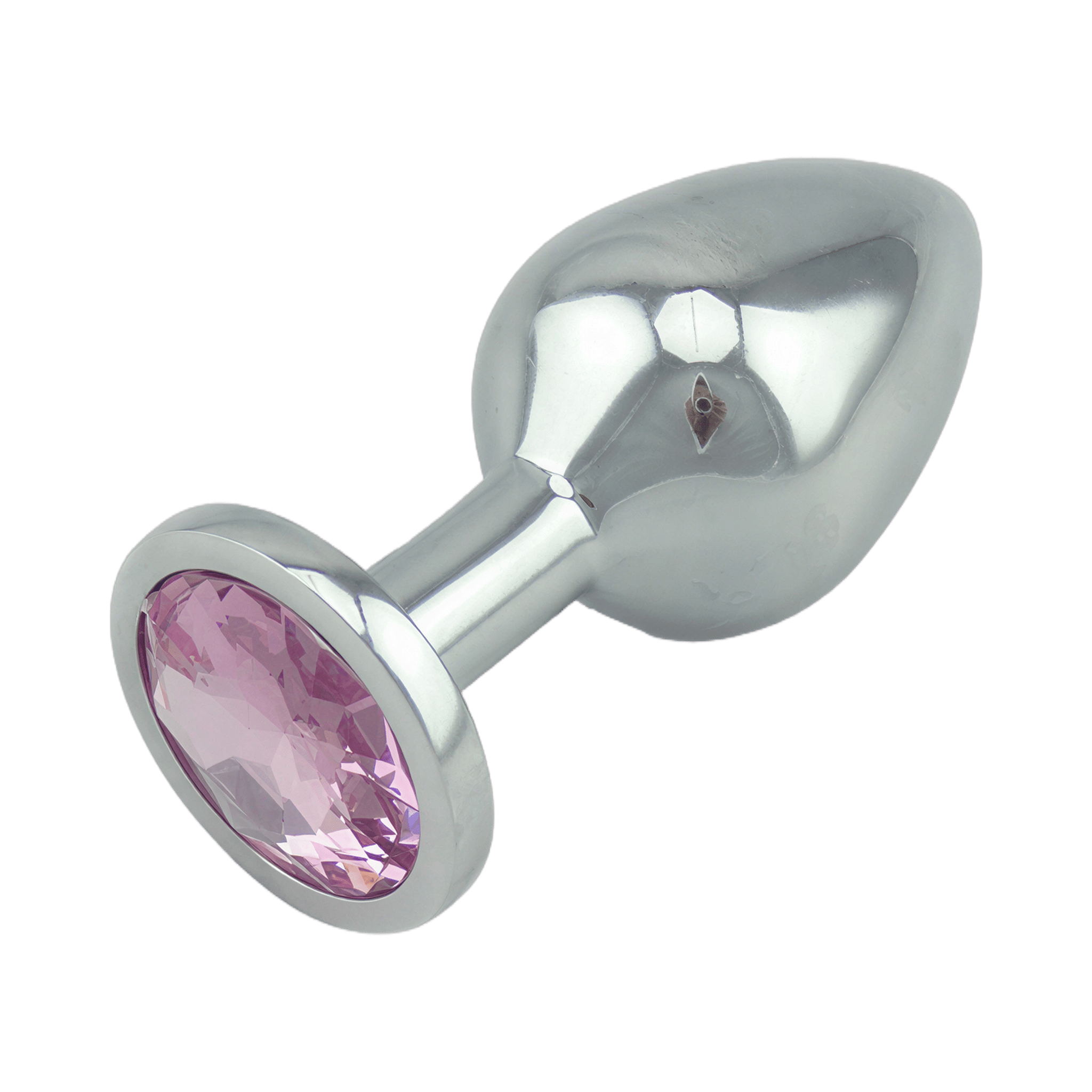 gif plug anal Pink Jeweled Small Butt Plug Solid Aluminum from LXB - Eros And Company
