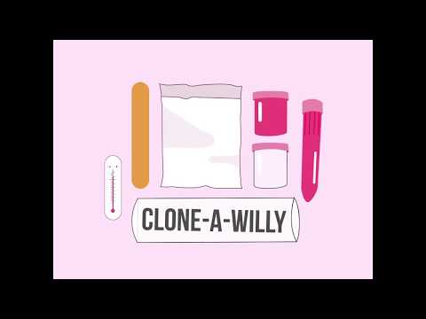 Ensemble Clone-A-Willy Silicone Vert Phosphorescent - fr