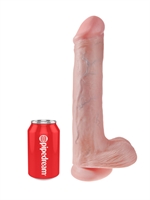 3. Boutique érotique, Dildo King Cock 13" avec testicules par Pipedream | BOITE ABÎMÉE/VENTE FINAL