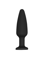 2. Boutique érotique, Manchon anal en silicone noir avec base en bijou par Ouch